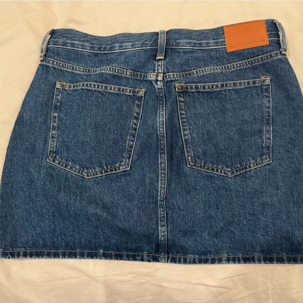Everlane Blue Denim Mini Skirt - Picture 9 of 10